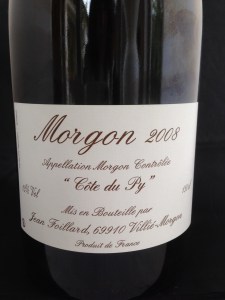 Morgon Cote du Py 2008